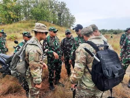 Pakar Tempur Prajurit TNI Tinjau Medan Super Garuda Shield TNI