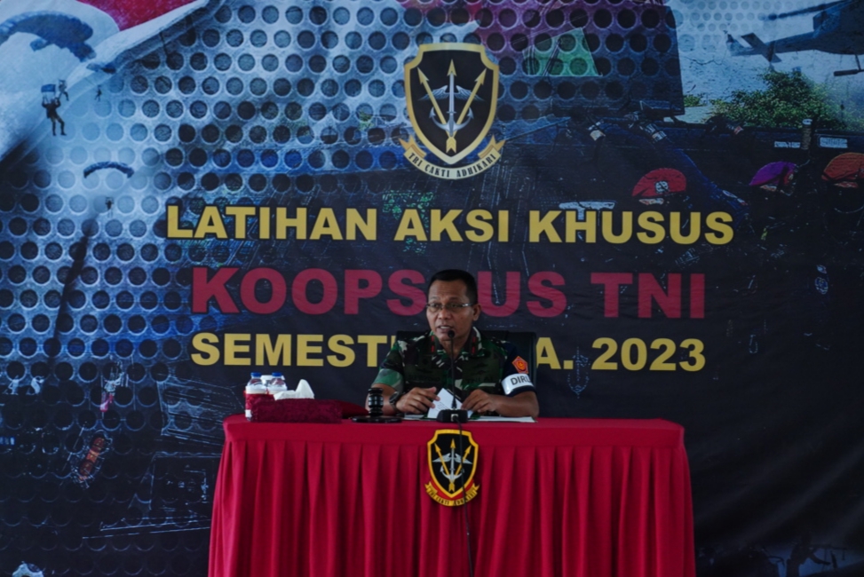 Dankoopssus TNI: TNI Siap Atasi Aksi Terorisme Mulai Dari Penangkalan, Penindakan, Sampai Dengan Pemulihan