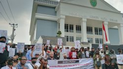 Aksi Aliansi Wartawan Non Mainstream: Suara untuk Keadilan dalam Kasus Gunata Prajaya Halim dan Wahab Halim